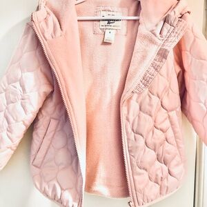 OshKosh B'gosh Light Pink Quilted Hooded Puffer Jacket